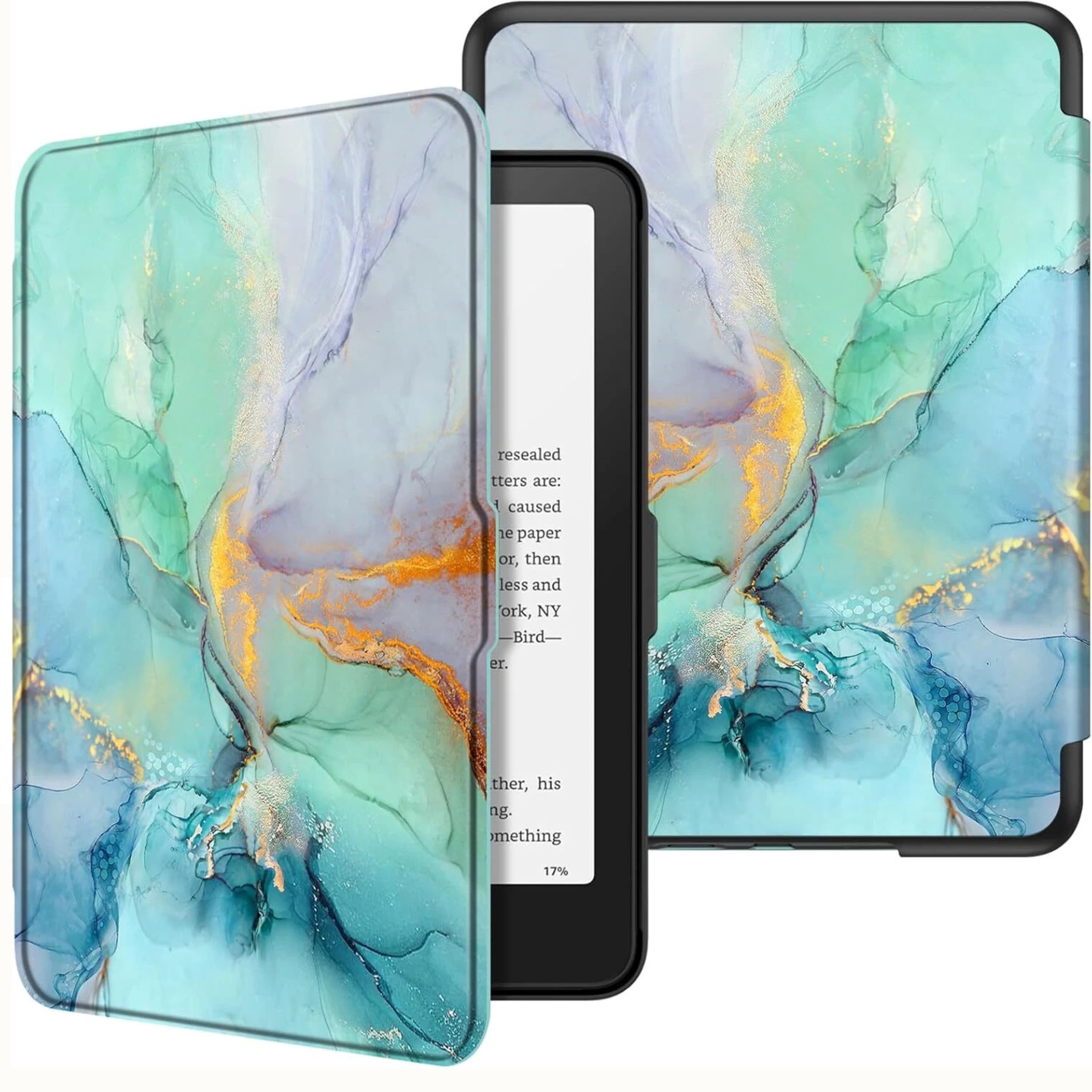 Kitcheniva - Premium Slim Case for Kindle Paperwhite 12th Gen 2024 With Auto Wake Sleep - Emerald Marble price history on PriceWatchPro