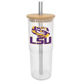 Logo Brands - LSU Tigers 24oz. Glass Tumbler - Multicolor