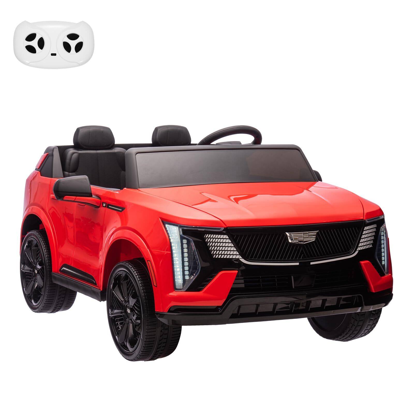 Jojoka - 24V 2-Seater Kids Ride-on Car with Remote Control, Electric Ride on Truck - Red