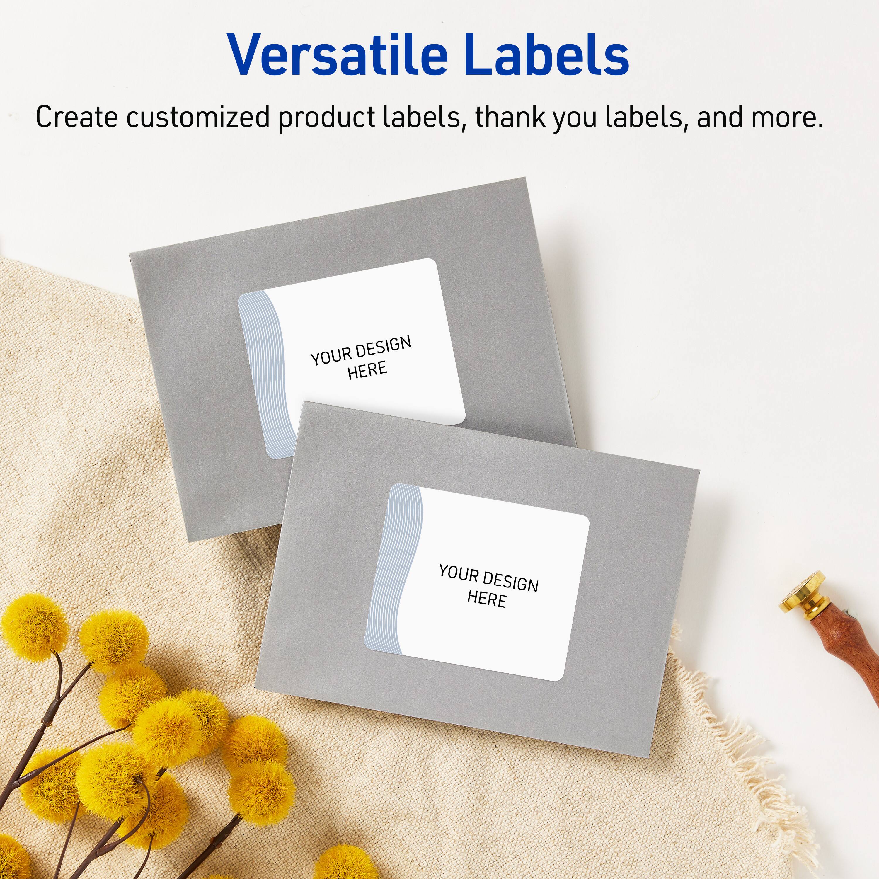 Versatile Labels

Create customized product labels, thank you labels, and more.

YOUR DESIGN HERE
YOUR DESIGN HERE