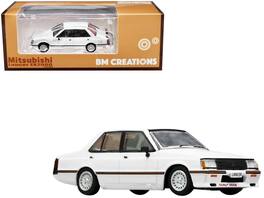 BM Creations - Mitsubishi Lancer EX2000 Turbo RHD (Right Hand Drive) with Stripes with Extra Wheels 1/64 Diecast Model Car - White