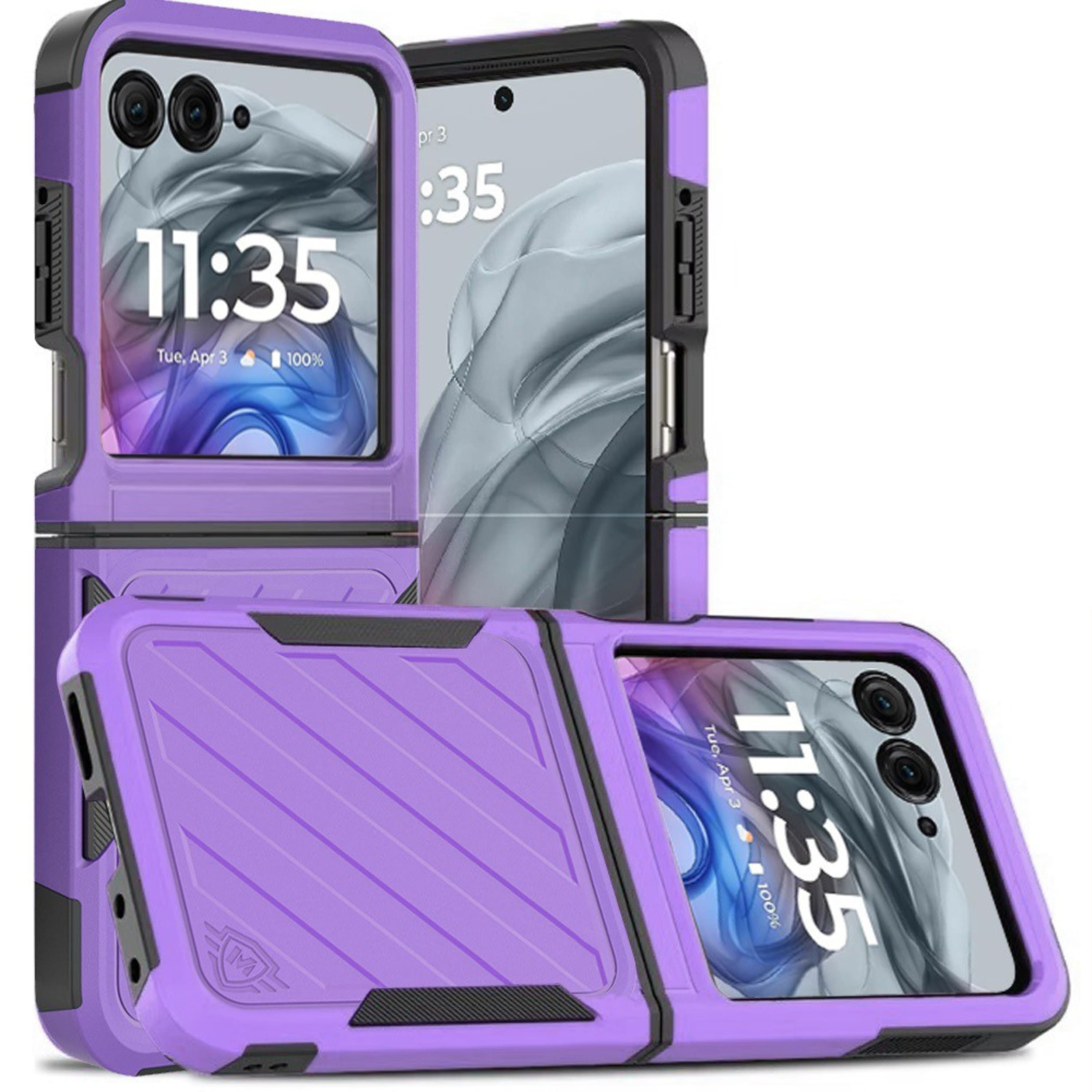 Kitcheniva - Dual Layer Rugged Protective Cover For Motorola Razr 2025 2024 - Purple