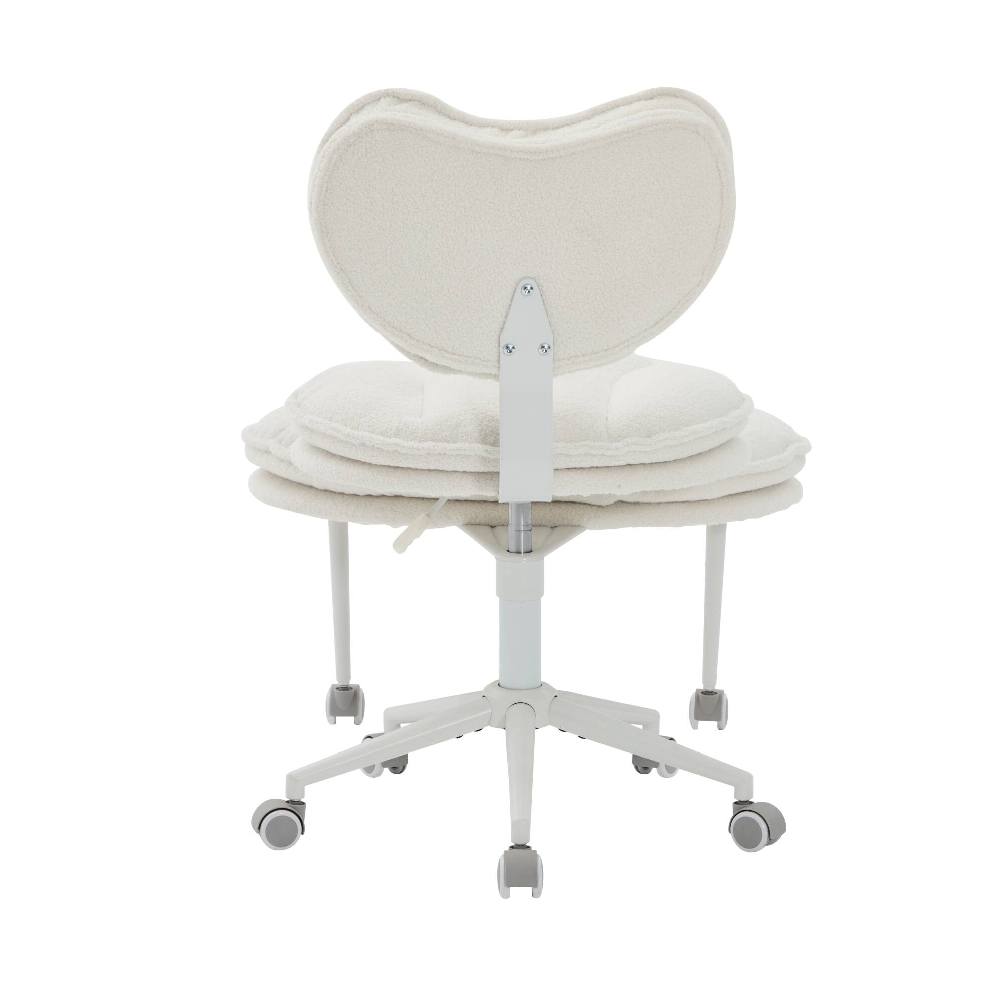 Alt View 3. Forest'nSky - Adjustable Floor Meditation Chair - Cross-Legged Stool with Lumbar Support & Double Padding,Ivory - Ivory.
