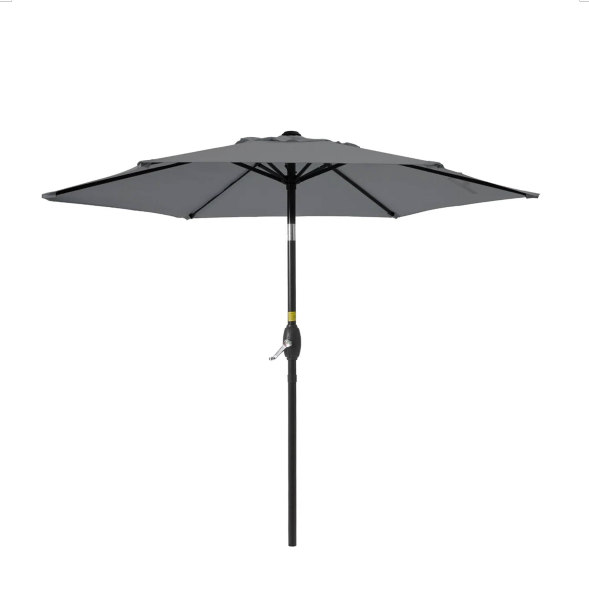 Alt View 6. Mondawe - 7.5 Feet Market Umbrella with Crank Lift & Tilt - Grey.
