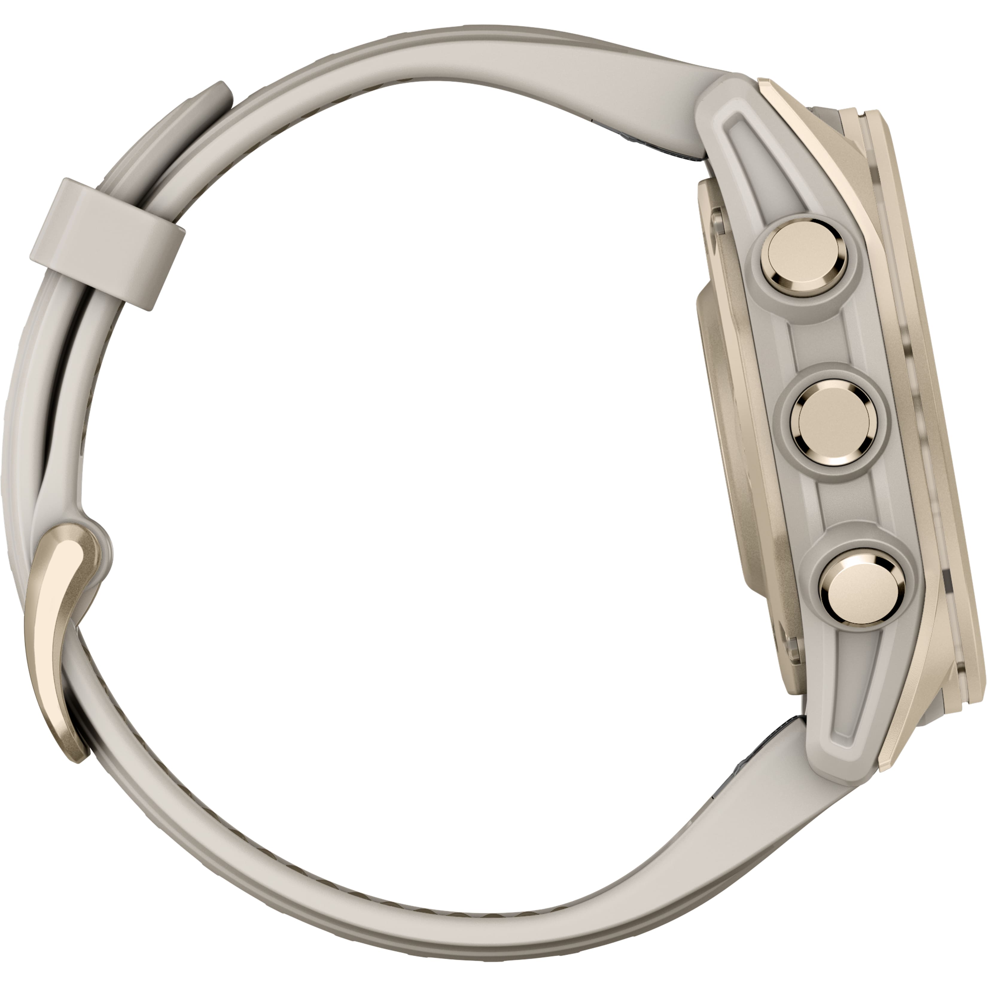 Alt View 6. Garmin - fēnix 8 AMOLED Sapphire GPS Smartwatch 43mm Fiber-reinforced polymer - Soft Gold.