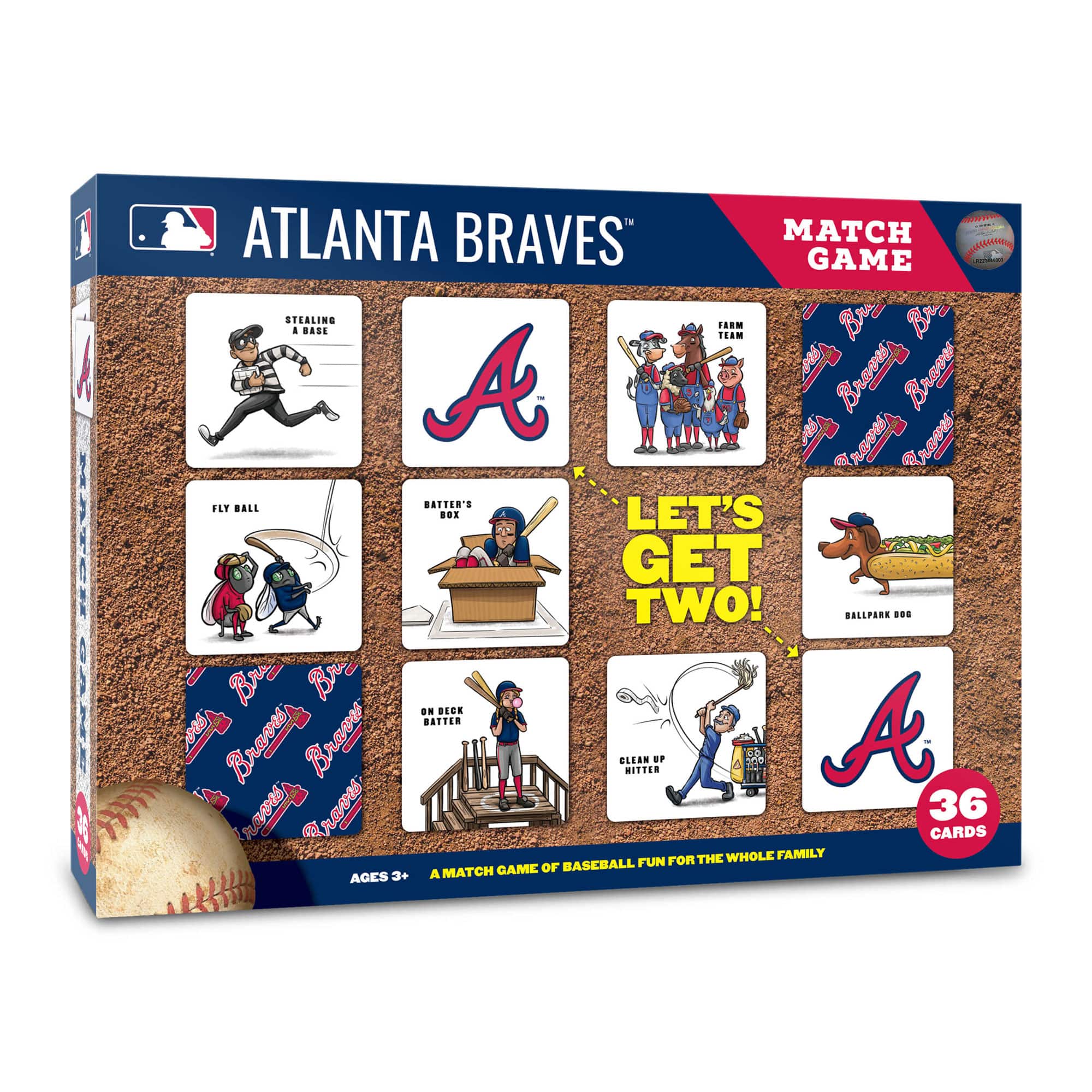 YouTheFan - Atlanta Braves Licensed Memory Match Game - Multicolor