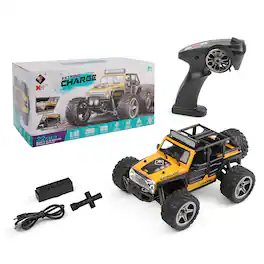 Topteng - Wltoys 22201 1:22 Scale RC Car - 2WD 2.4GHz Remote Control, 13.7Mph High Speed, All-Terrain Crawler with LED Lights