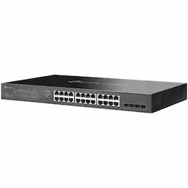 TP-Link - Omada Omada 28-Port Gigabit Smart Switch with 16-Port PoE+ - 24 Ports - Gigabit Ethernet - 10/100/1000Base-T, 1000Base-X - Unknown