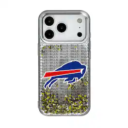 Keyscaper - NFL - Buffalo Bills iPhone Text Backdrop Design Glitter Case - 14 - Multicolor