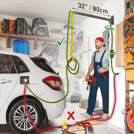 Barkan - 32" EV Charging cable wall arm