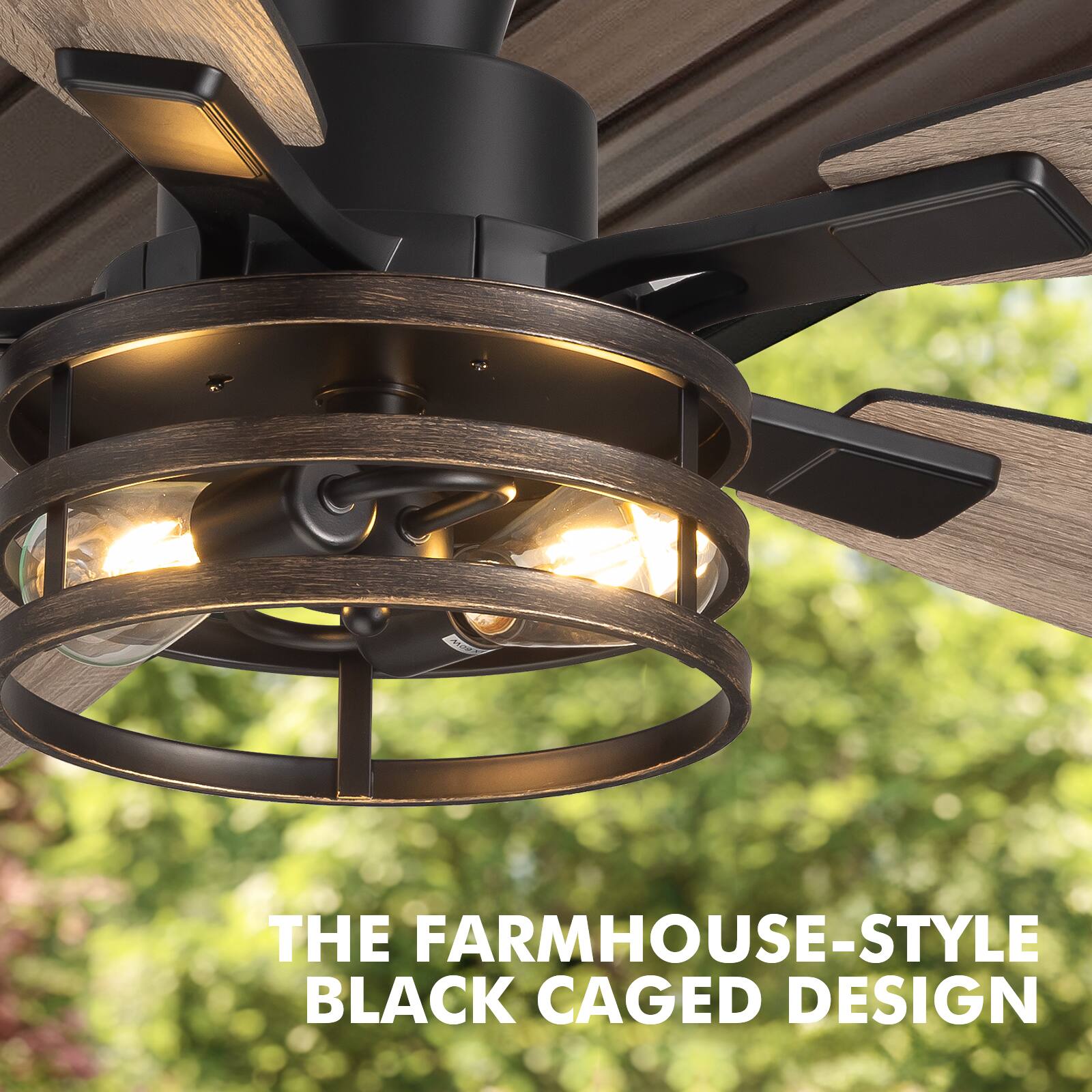 THE FARMHOUSE-STYLE BLACK CAGED DESIGN
