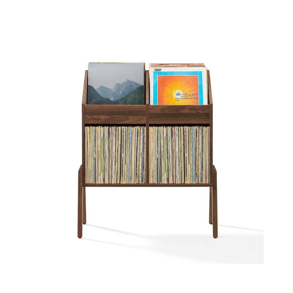 Alt View 4. Crosley Furniture - Luna Vinyl Record Storage Stand - Brown.
