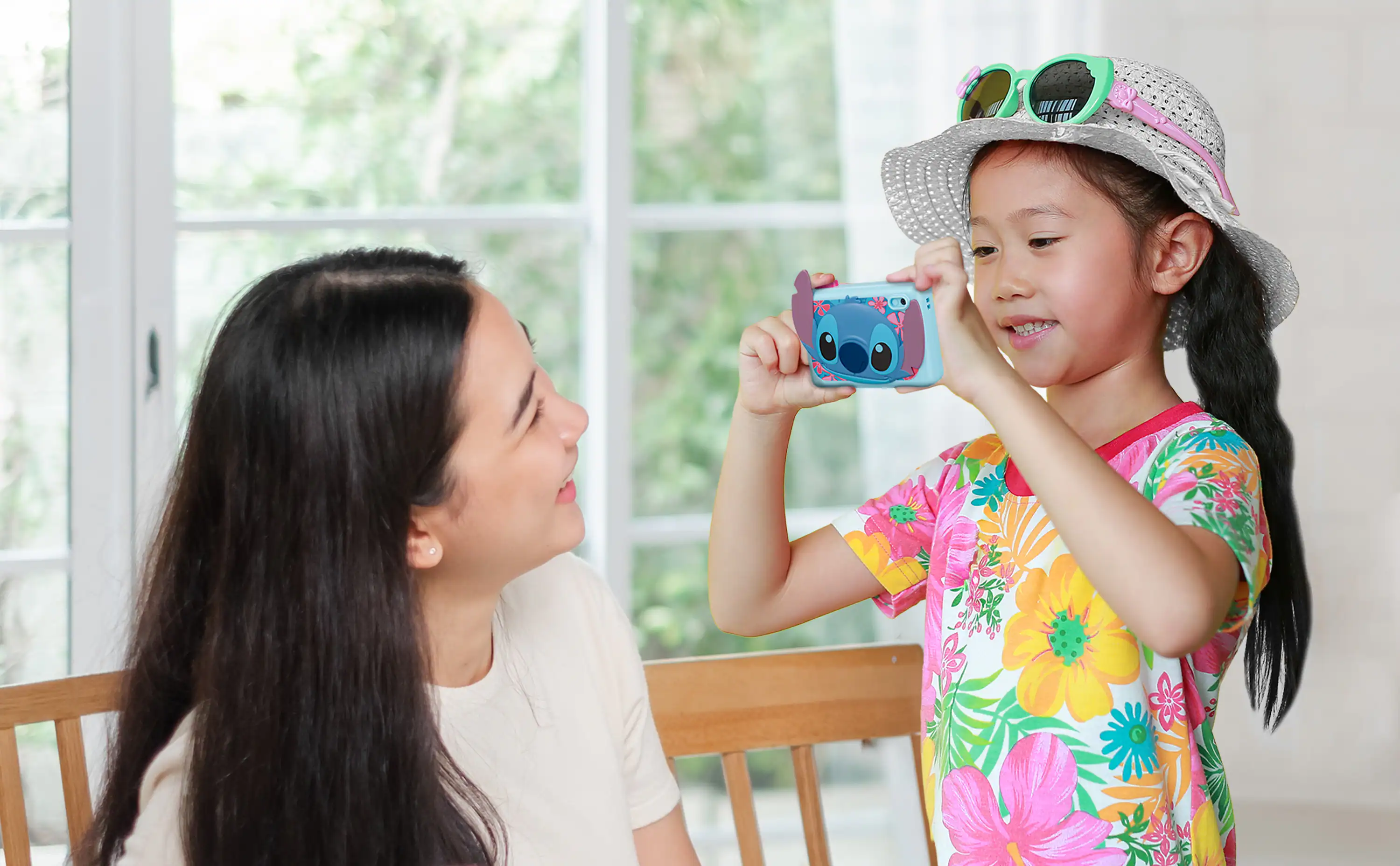 Angle. eKids - eKids Disney Stitch Kids Camera with Video Recording and Stitch Graphics.