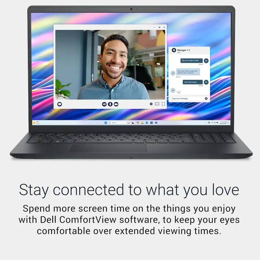 Manager 1-1

Stay connected to what you love

Spend more screen time on the things you enjoy with Dell ComfortView software, to keep your eyes comfortable over extended viewing times.