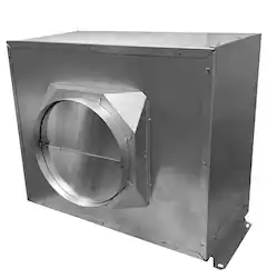Monogram - 1220 CFM In-Line Blower for Select Island Mount and Wall Mount Ventilation Hoods - Stainless Steel - Front_Zoom
