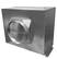 Front. Monogram - 1220 CFM In-Line Blower for Select Island Mount and Wall Mount Ventilation Hoods - Stainless Steel.