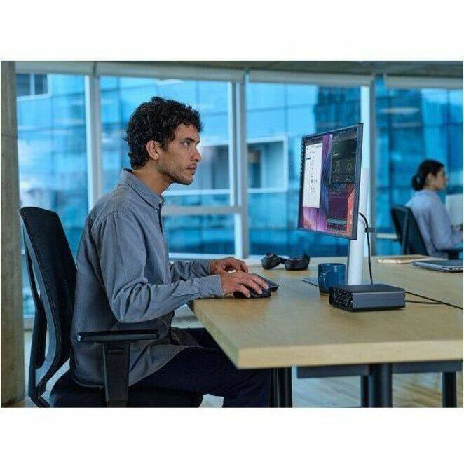 Alt View 1. HP - HP ZGX Nano G1n AI Station - Nvidia GB10 - 128GB - 1TB SSD - Blackwell GPU - Wi-Fi 7 - GDX OS (CZ2V2UT#ABA) - Black.