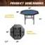 Product Dimensions: 48" 48" Assembled Dimensions: 30" 48" Folded Dimensions: 5.5" 48"
