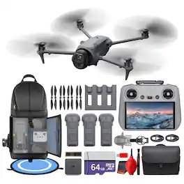 Bundle - DJI - Mavic 4 Pro Drone Fly More Combo