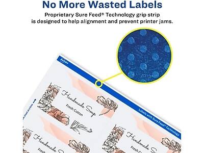 No More Wasted Labels

Proprietary Sure Feed® Technology grip strip is designed to help alignment and prevent printer jams.

Handmade Fresh Cotton Soap