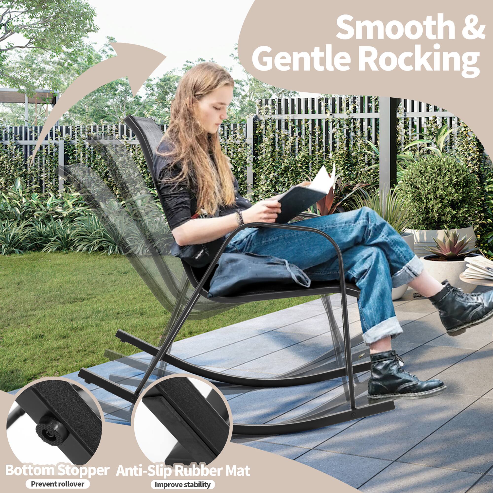 Smooth & Gentle Rocking

Bottom Stopper Anti-Slip Rubber Mat
Prevent rollover
Improve stability