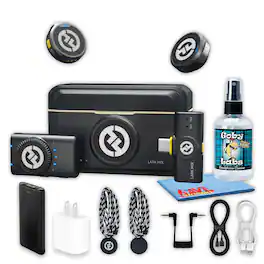 HollyView - Hollyland LARK M2 Mini Combo Wireless Microphone 2 Person Bundle - Black