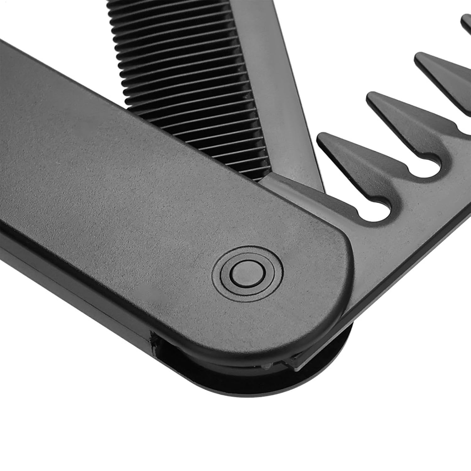 Alt View 2. MITAOSLIM - Travel Size Folding Hair Comb Pocket with Fine & Wide Tooth - Black.