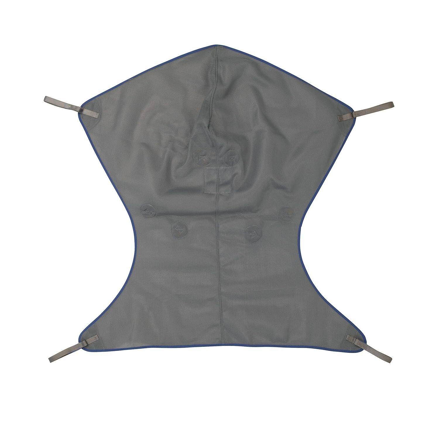Front. Invacare - Premier Comfort Full Body Lift Sling XL 550 lb Capacity Spacer Fabric - Gray.
