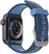 The image features a blue watch face with a black band and a blue strap. The watch is an Otterbox watch, which is known for its durability and protection. The watch face is 40mm in size and has a GPS feature, making it a great choice for outdoor activities or those who enjoy tracking their location. The watch is also equipped with a ceramic case, adding to its overall appeal and functionality.