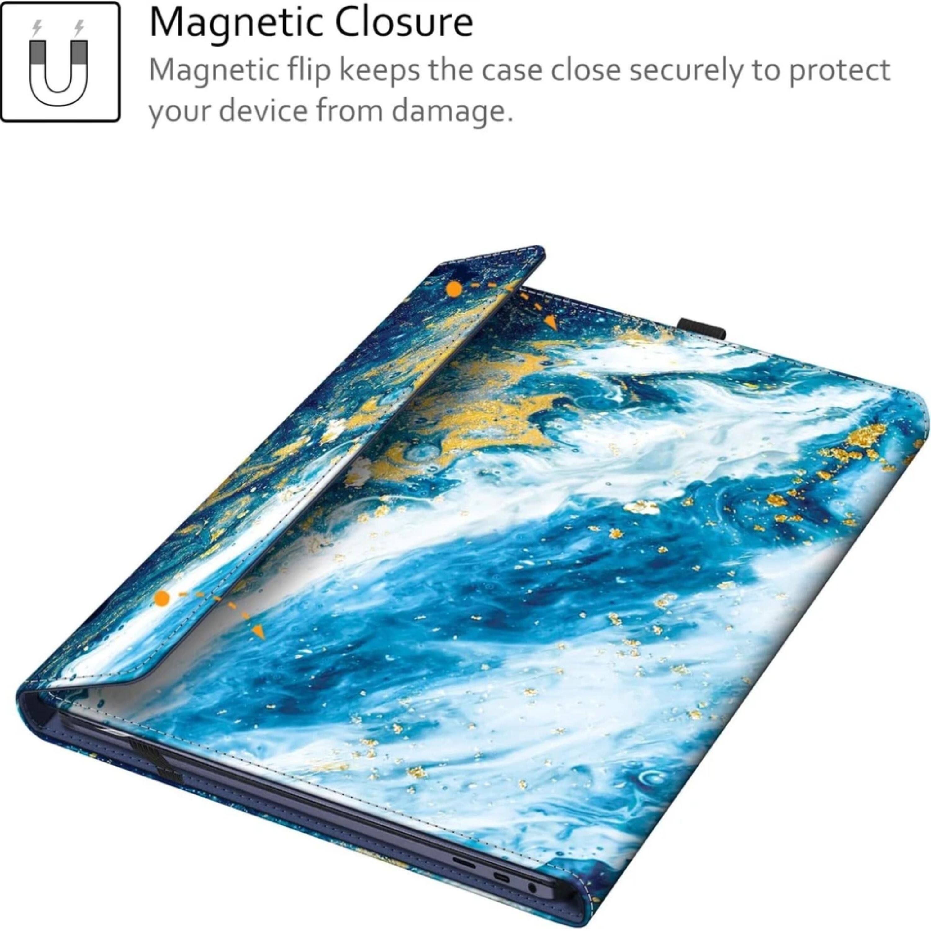 Magnetic Closure  
Magnetic flip keeps the case close securely to protect your device from damage.