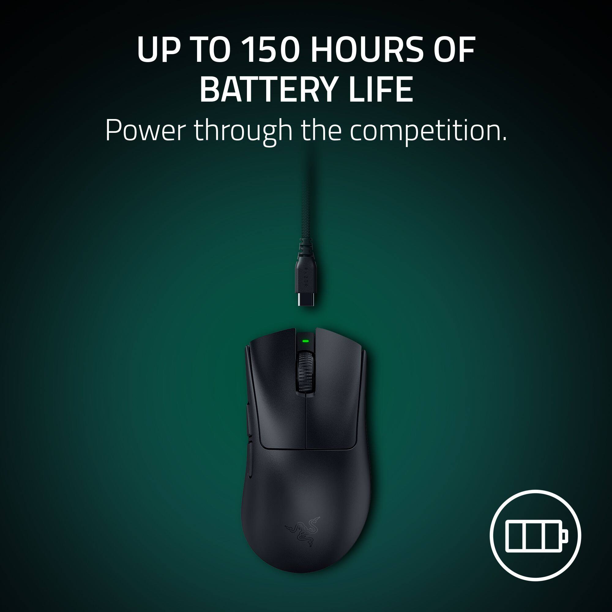 UP TO 150 HOURS OF BATTERY LIFE
Power through the competition.