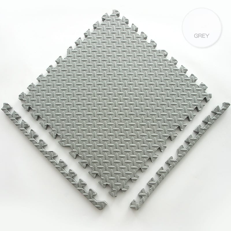 Auledio - foam floor tile puzzle sports mat foam mat, suitable for pet boys and girls classroom kindergarten gym - grey
