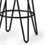 Alt View 15. Simpli Home - Simeon Industrial Metal 26 inch Metal Counter Height Stool with Wood Seat (Set of 2) in Natural / Black - Natural / Black.