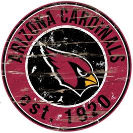 Fan Creations - Arizona Cardinals 23.5" Distressed Round Sign - Multicolor