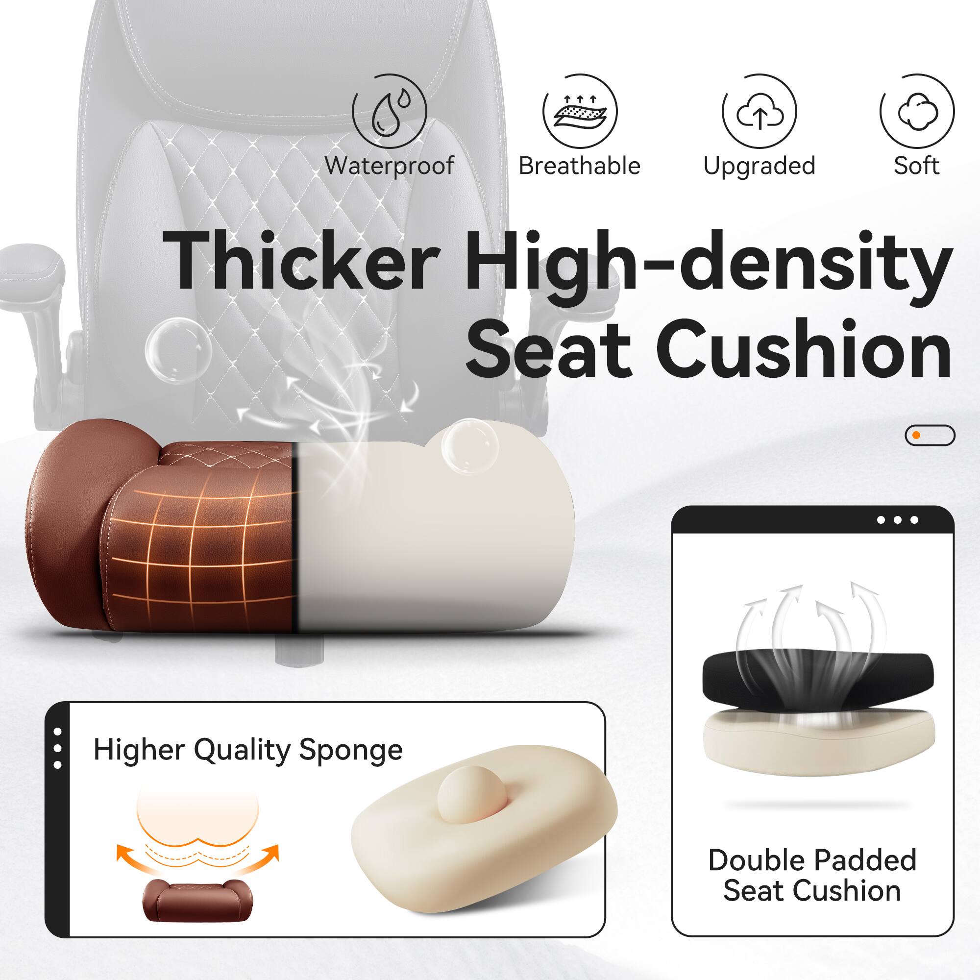 Waterproof Breathable Upgraded Soft Thicker High-density Seat Cushion

Higher Quality Sponge Double Padded Seat Cushion