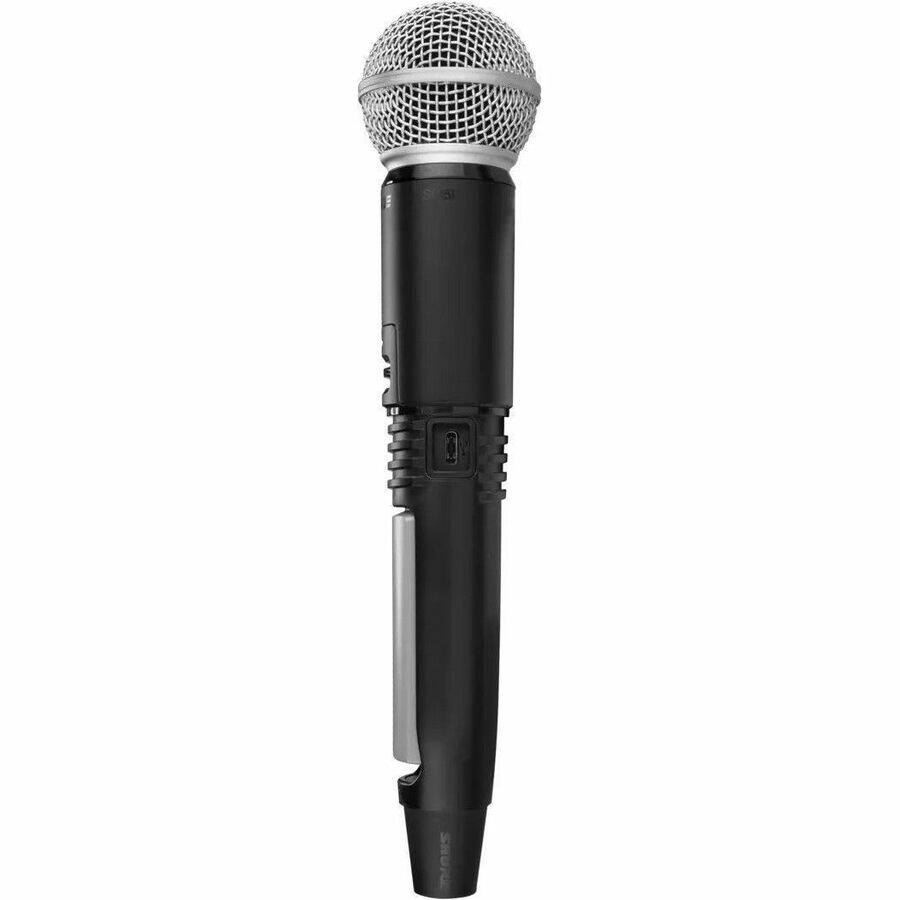 Alt View 2. Shure - Shure GLXD2+/SM58 Digital Wireless Dual Band Handheld Transmitter with SM58 Vocal Mic - 2.40 GHz to 5.80 GHz Operating.