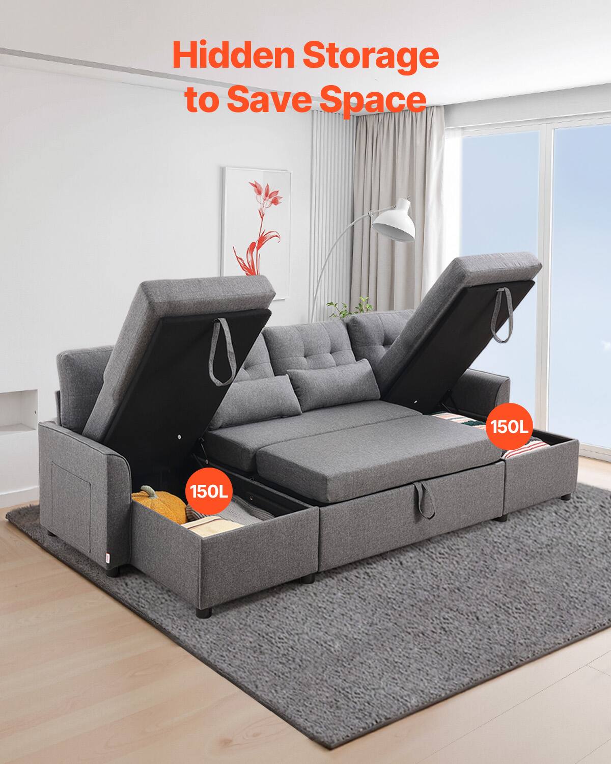 Hidden Storage to Save Space

150L

150L