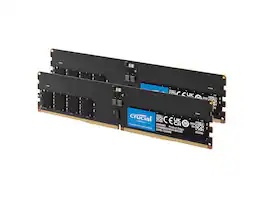 Crucial - 64GB (2 x 32GB) 288-Pin PC RAM DDR5 6400 (PC5 51200) Desktop Memory Model CT2K32G64C52CU5