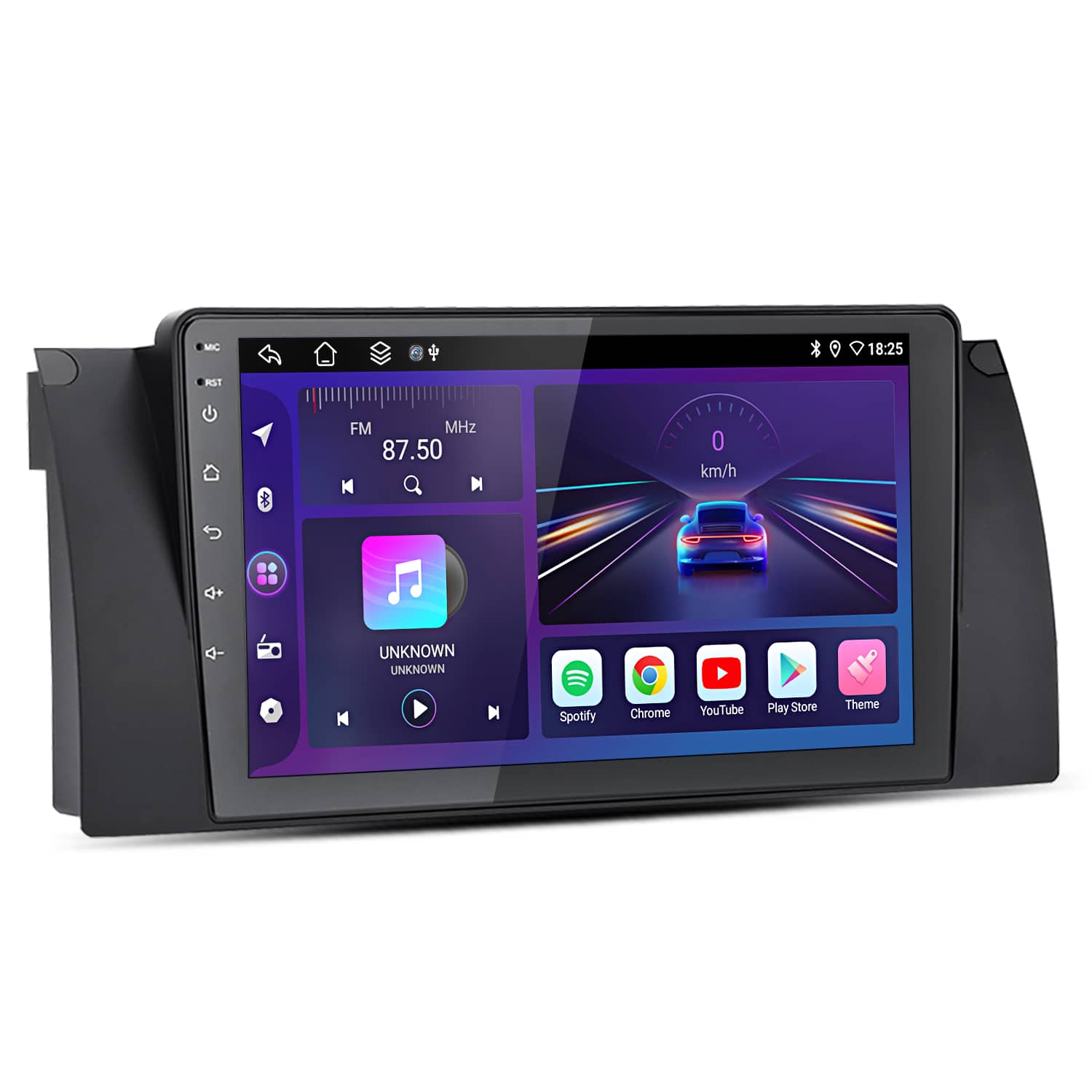 Junsun - For BMW E53 X5 1995-2006 9" 6+128GB Android 15 8 Core carplay Car Stereo Radio GPS Navi WIFI RDS SWC DSP FM BT - Black