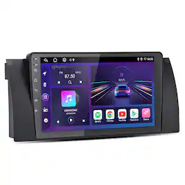 Junsun - For BMW E53 X5 1995-2006 9" 6+128GB Android 15 8 Core carplay Car Stereo Radio GPS Navi WIFI RDS SWC DSP FM BT - Black