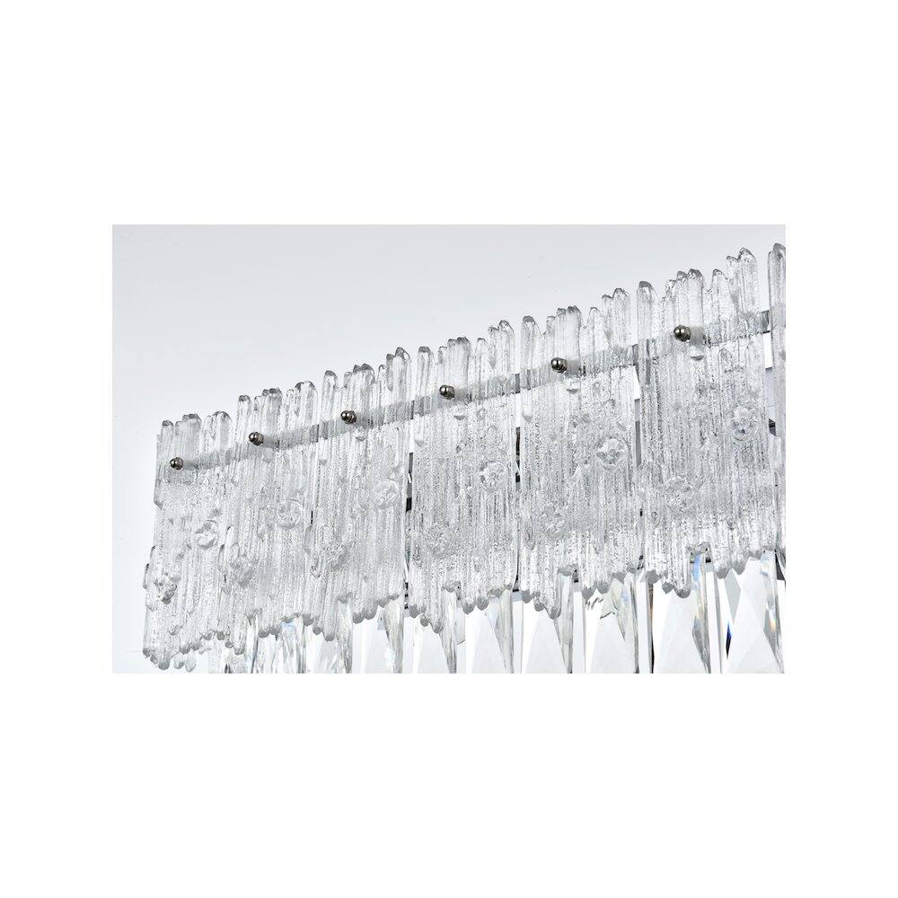 Left. Elegant Lighting - Emilia 34.5 inch Wall Sconce in Chrome - Chrome And Clear.