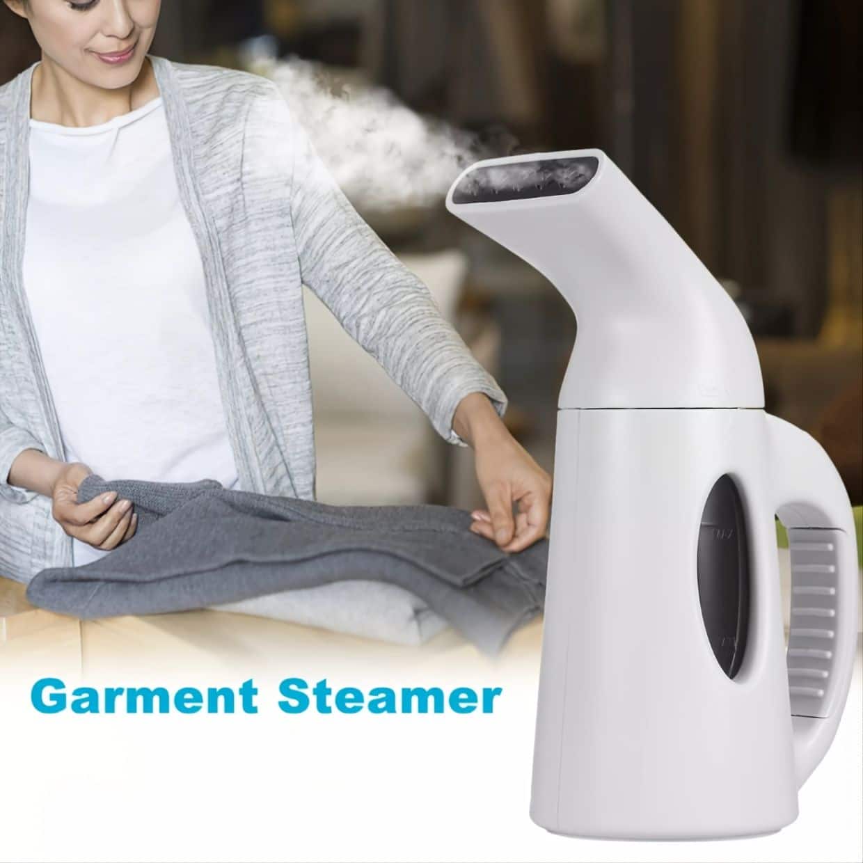 Forest'nSky - 850W Portable Garment Steamer & Iron, Travel Hanging Ironing Machine, Handheld HDL-7010 - White