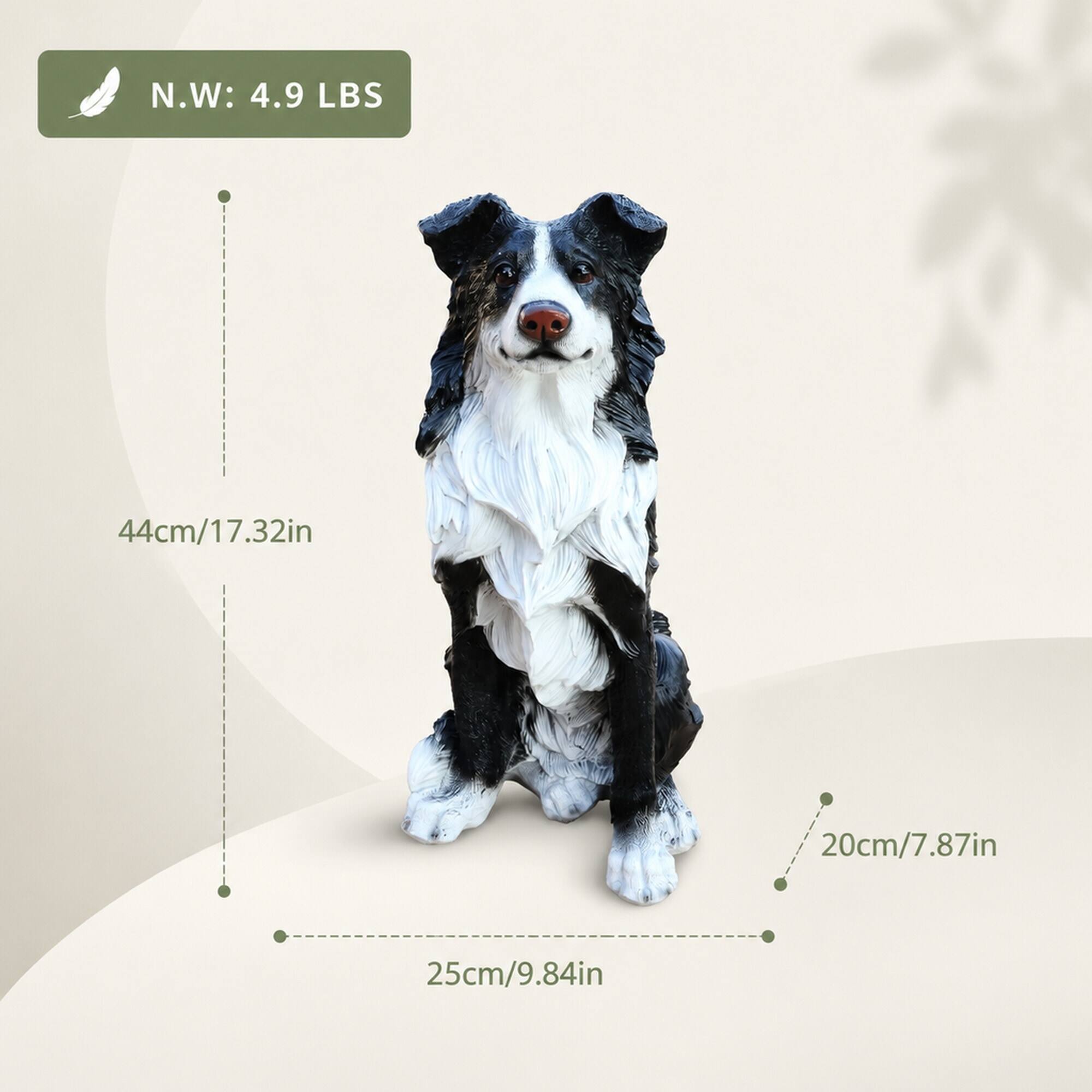 N.W: 4.9 LBS  
44cm/17.32in  
20cm/7.87in  
25cm/9.84in