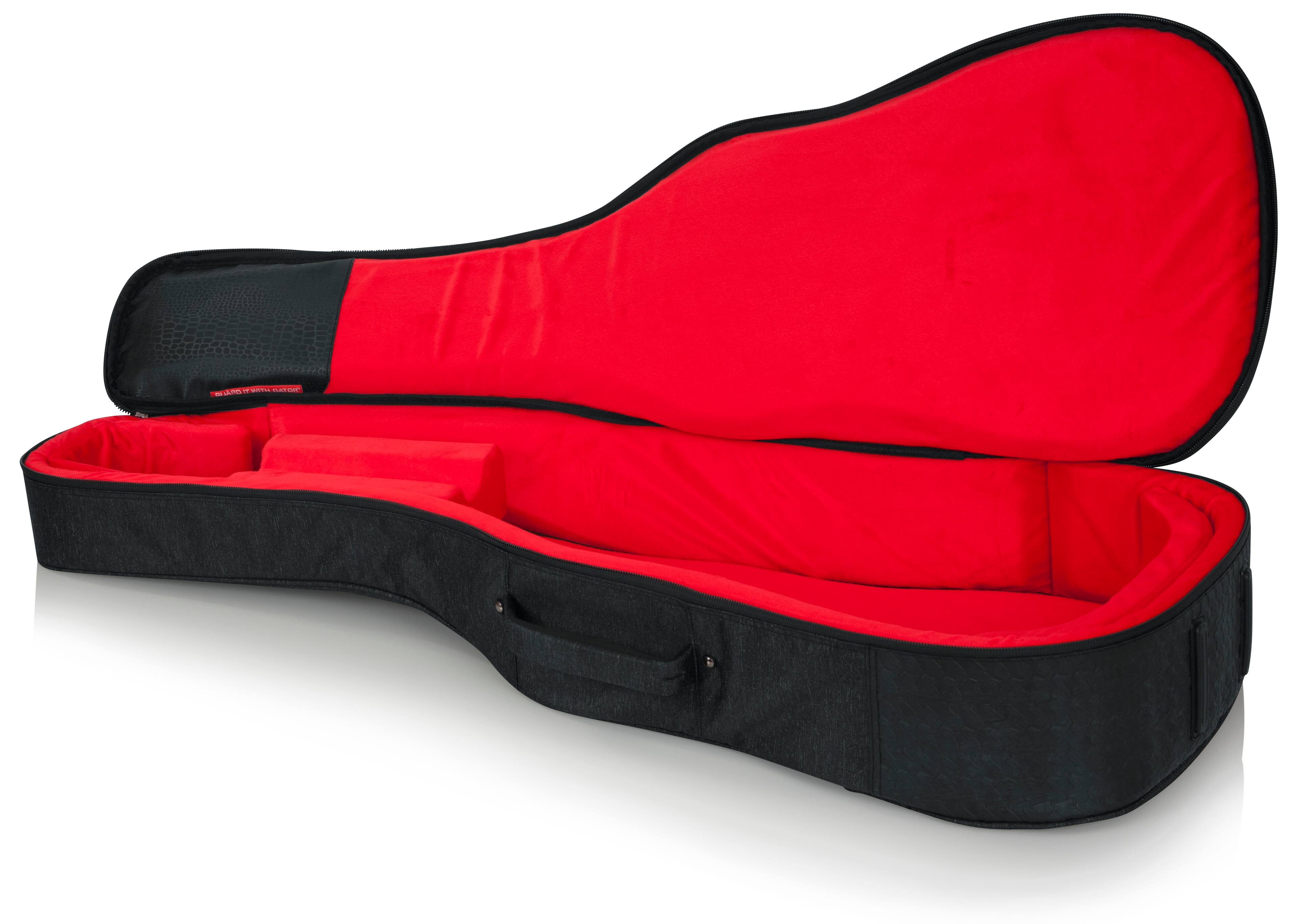 Alt View 14. Gator Cases - Transit Acoustic Guitar Gig Bag - Charcoal.
