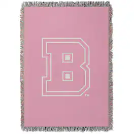 Chad & Jake - Brown Bears Woven Blanket - Pink