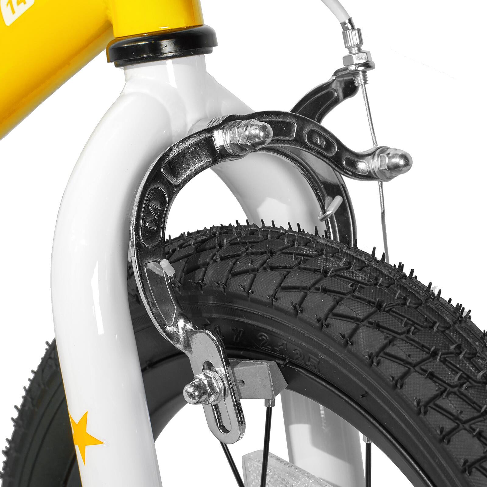 Alt View 4. JOYSTAR - JOYSTAR Pluto 20" Kids Bike with Light Up Training Wheels, Kids' Bicycle for Boy Girl Ages 7-13, Children Bikes, Orange - Orange.