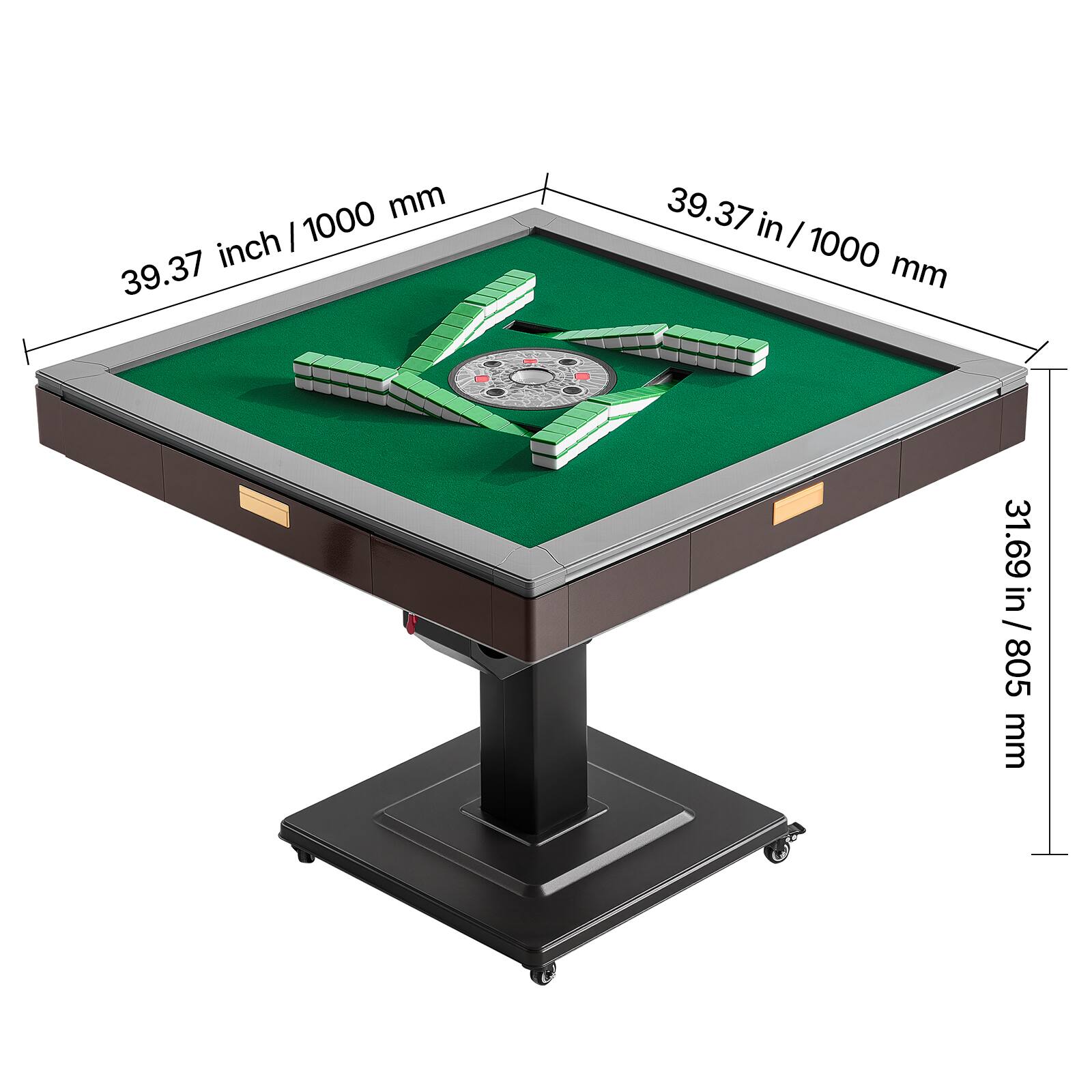 39.37 inch / 1000 mm  
39.37 in / 1000 mm  
31.69 in / 805 mm