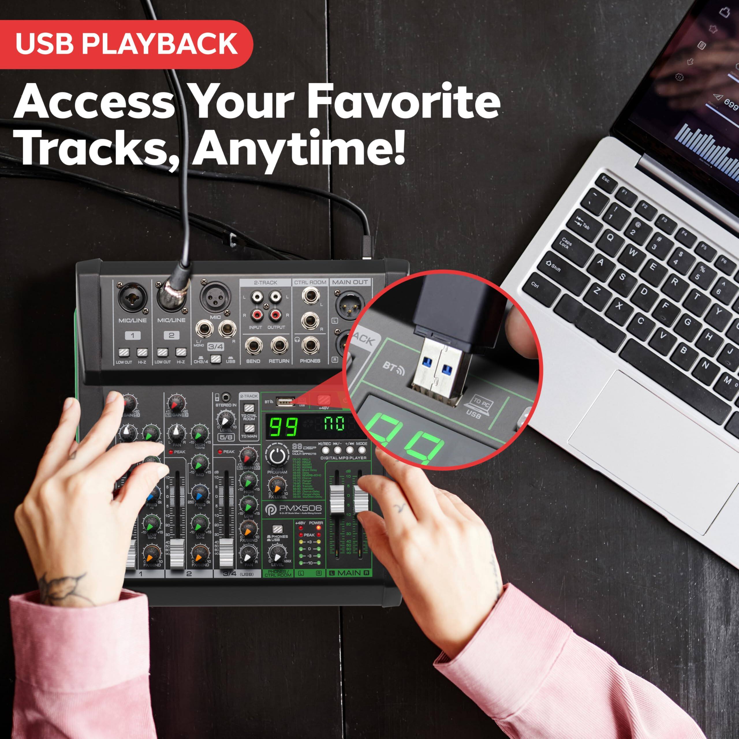 USB PLAYBACK  
Access Your Favorite Tracks, Anytime!