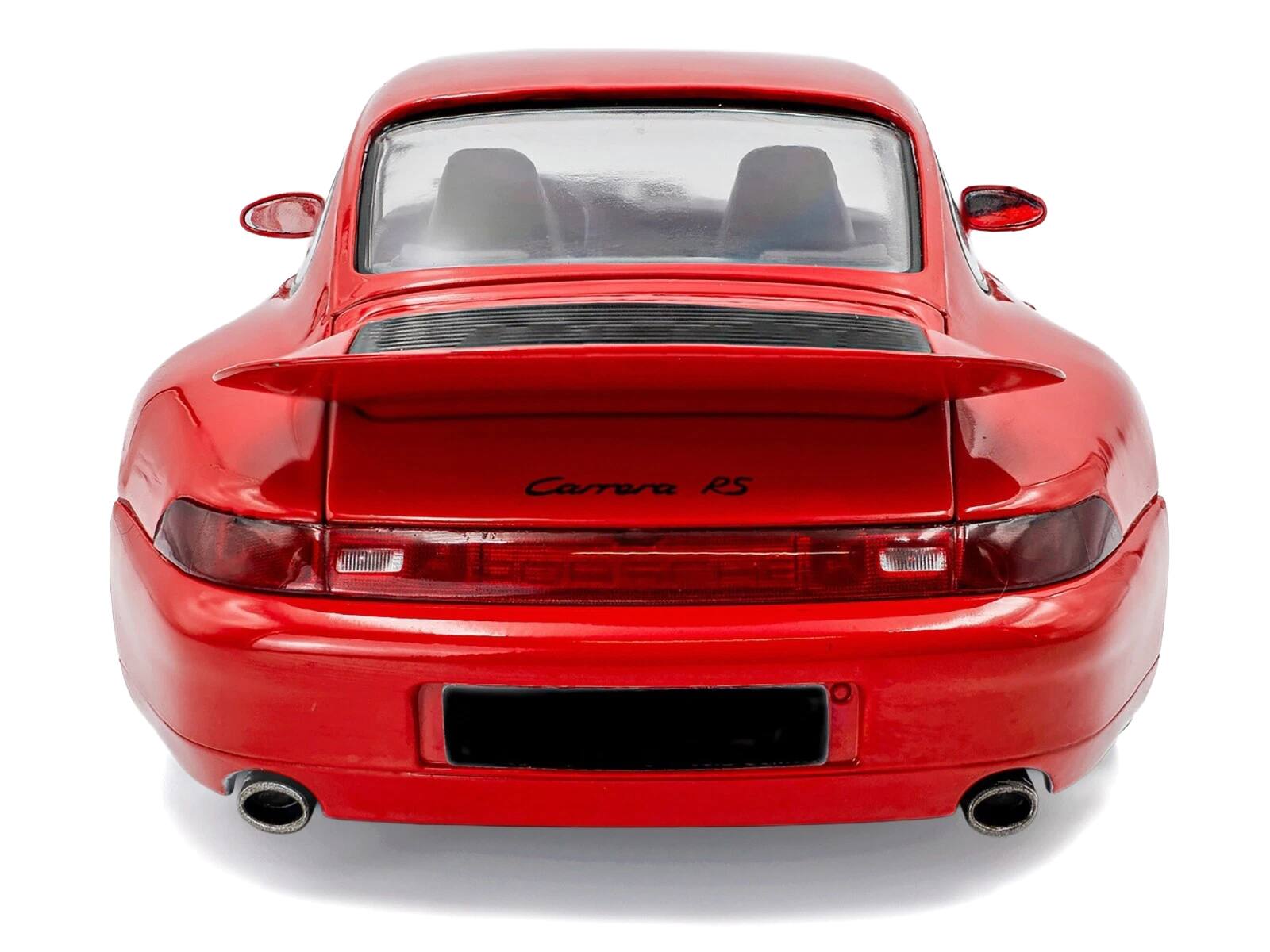 Alt View 5. Solido - 1997 Porsche 911 (993) Carrera RS Guards Red 1/18 Diecast Model Car by Solido.