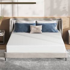 Front. Brick Attic - 6"Mattress in a Box, Cooling Gel Memory Foam Mattress Medium Firm for Comfort Sleep and Pressure Relief - White.